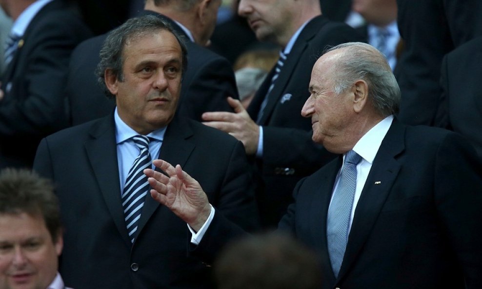 Michel Platini (lijevo) i Sepp Blatter