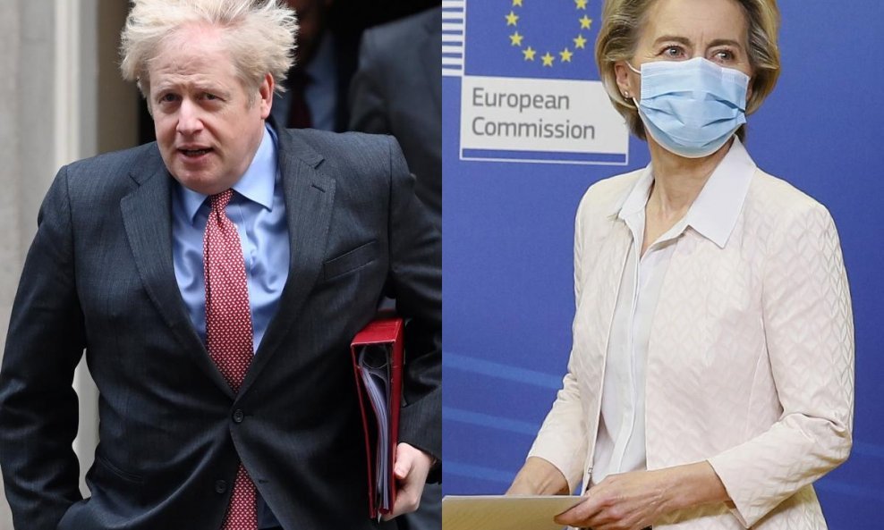 Boris Johnson i Ursula von der Leyen uoči konačnog sastanka