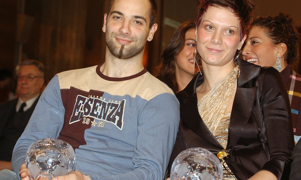 Maida Arslanagić i Ivano Balić 2004. godine izabrani su za najbolje rukometaše godine