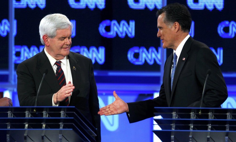 Newt Gingrich i Mitt Romney