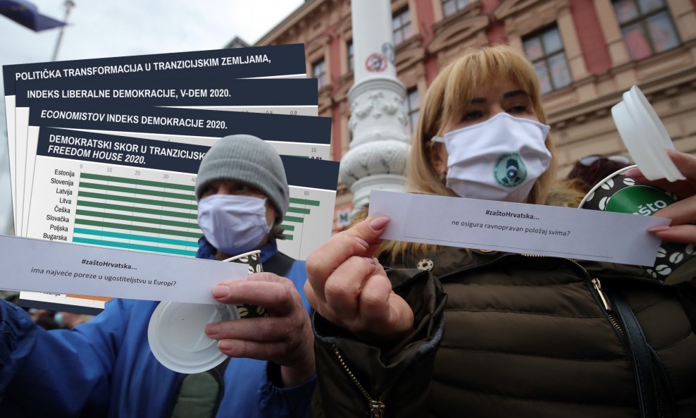 Prošlotjedni prosvjed u Zagrebu u organizaciji Glasa poduzetnika
