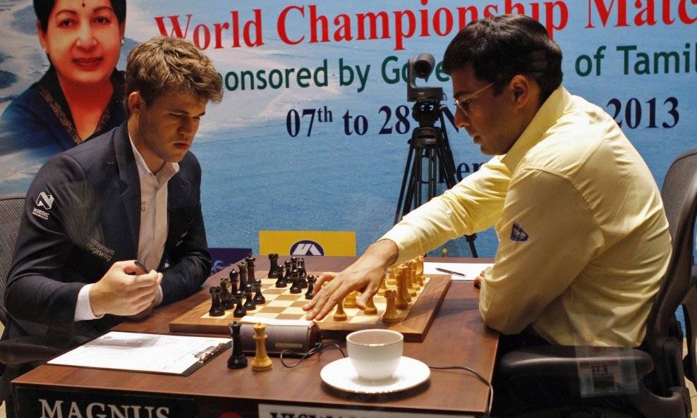 Magnus Carlsen i Viswanathan Anand