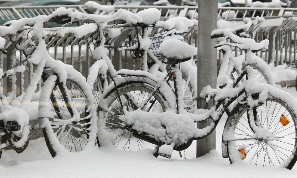 bicikli snijeg minhen
