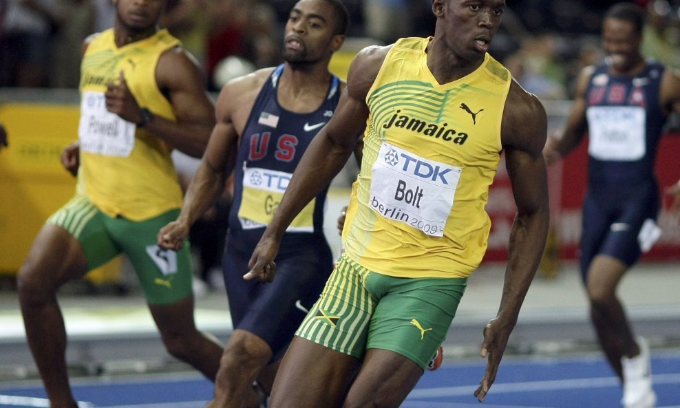 Usain Bolt Tyson Gay Asafa Powell