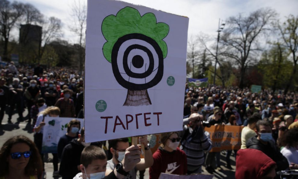 Prosvjed protiv onečišćenja u Beogradu