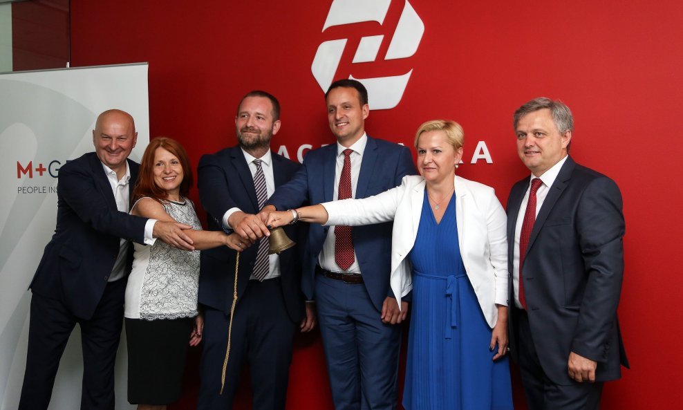 Simbolična proslava uvrštenja dionica M+ Grupe na Zagrebačku burzu 2019.