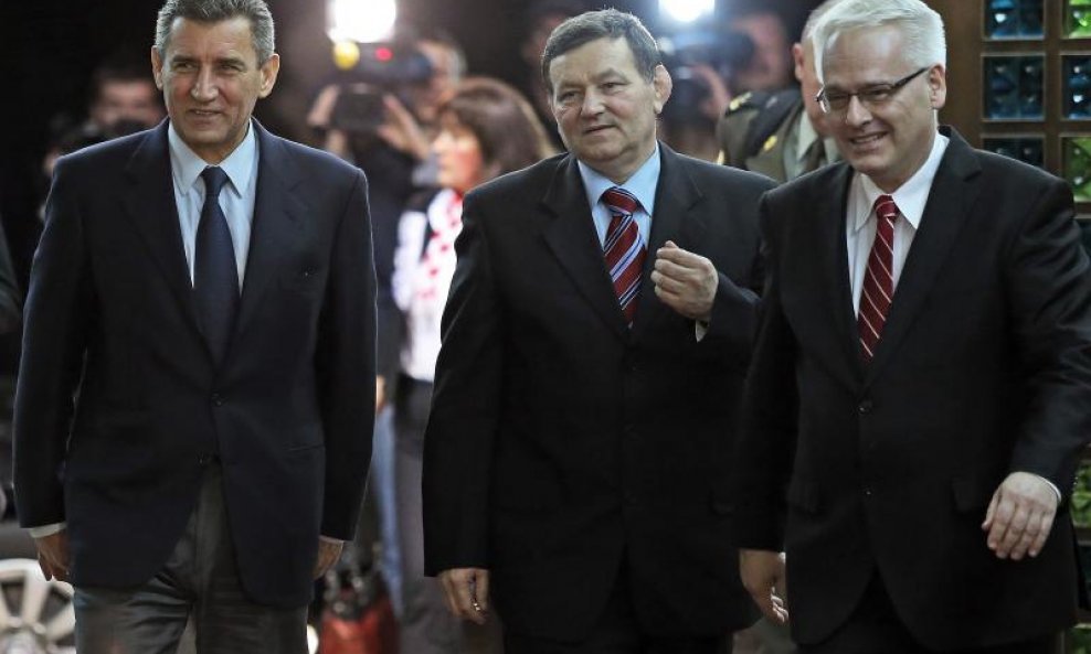 Ivo Josipović, Mladen Markač i Ante Gotovina