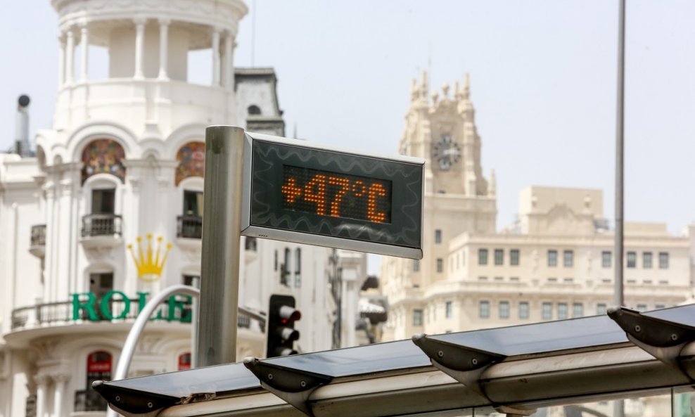 Temperatura zabilježena u Španjolskoj