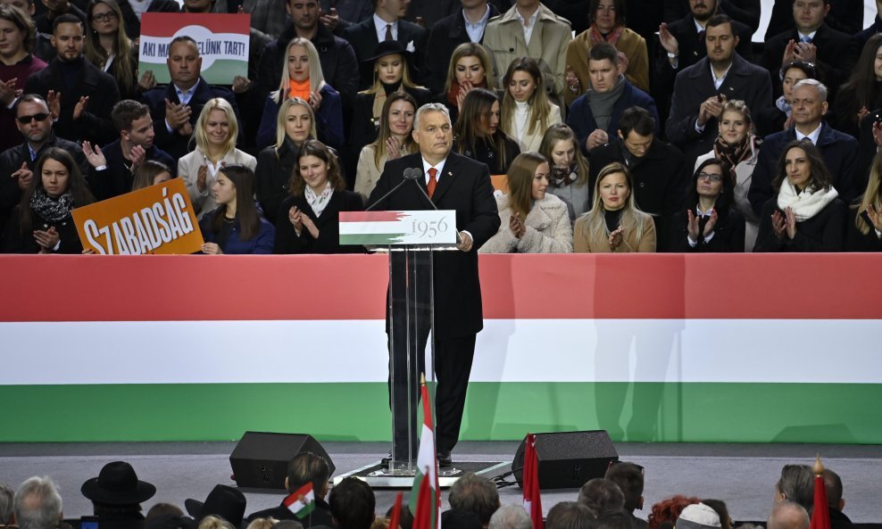 Viktor Orban na skupu u Budimpešti