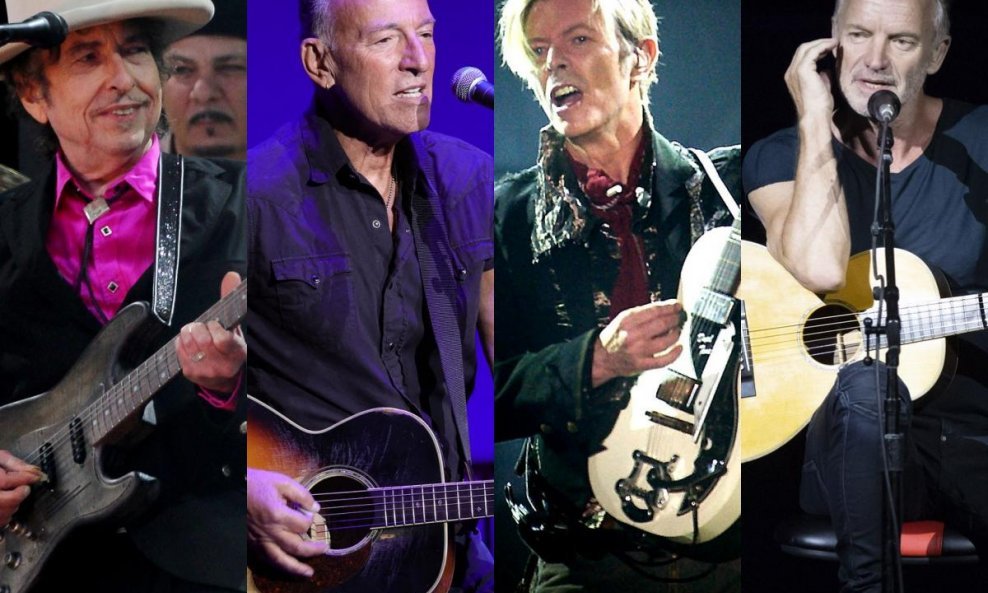 Bob Dylan, Bruce Springsteen, David Bowie, Sting