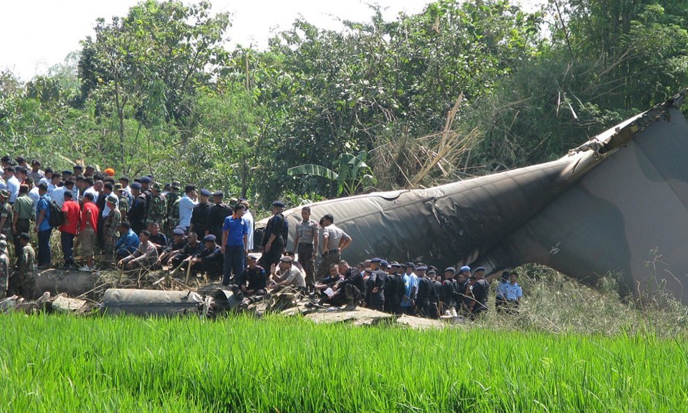 Avion tipa Hercules koji se srušio u Indoneziji
