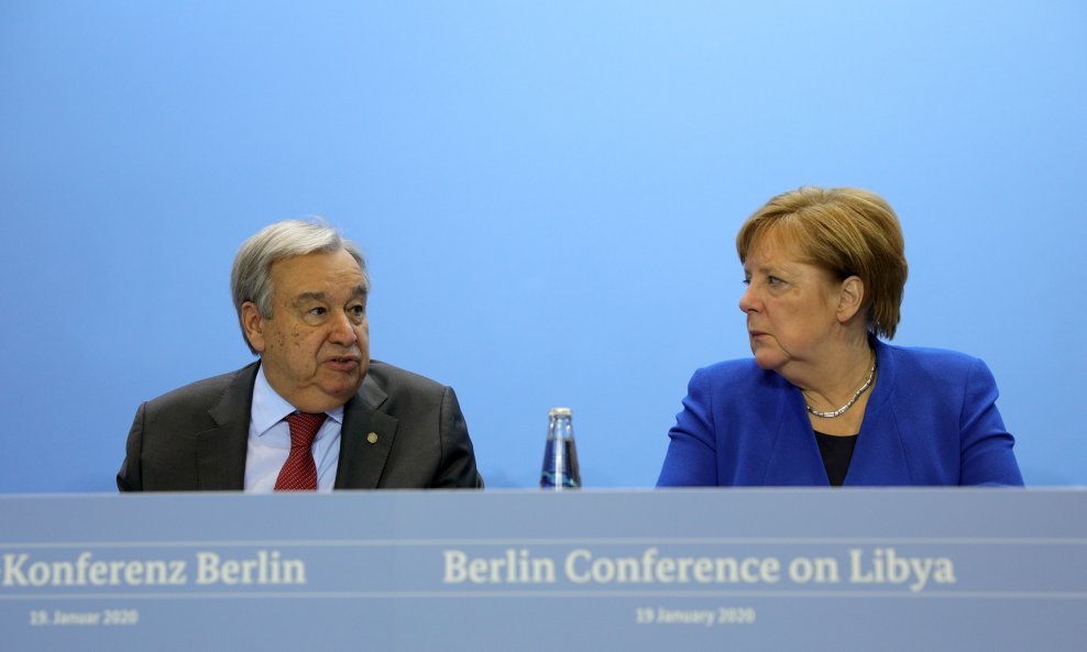 Antonio Guterres i Angela Merkel