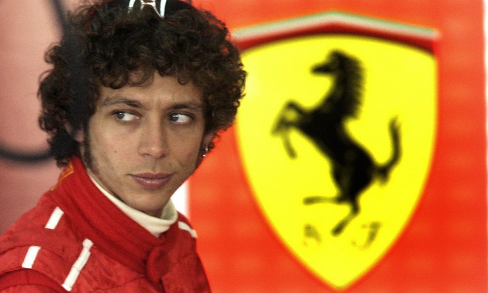 Valentino Rossi se okušao u Ferrariju i nije bilo loše