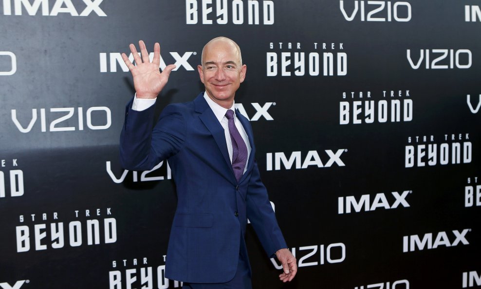 CEO of Amazon.com Jeff Bezos arrives for the world premiere of "Star Trek Beyond" at Comic Con in San Diego, California U.S., July 20, 2016. REUTERS/Mike Blake