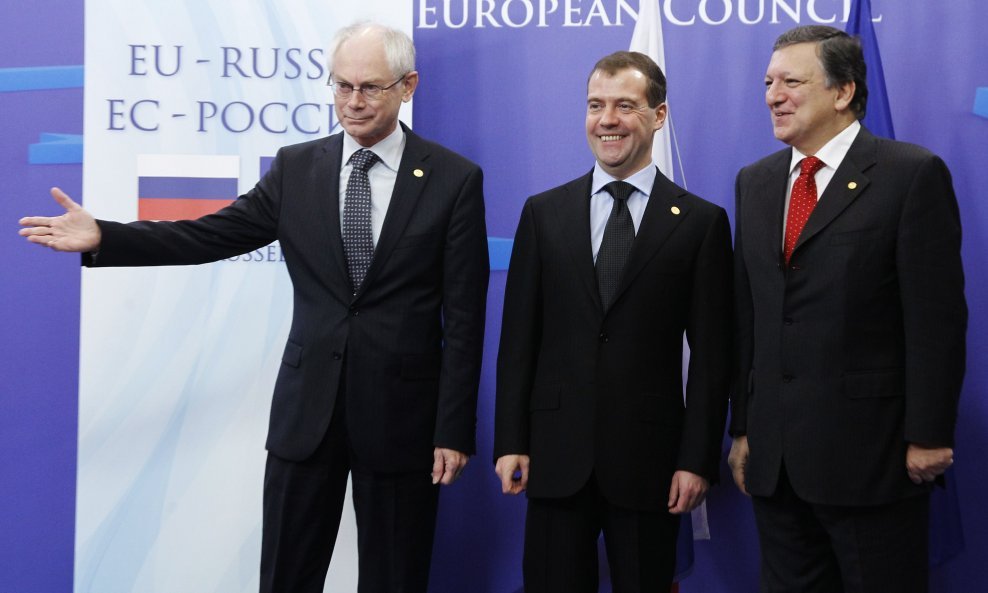 Van Rompuy, Medvedev i Barroso