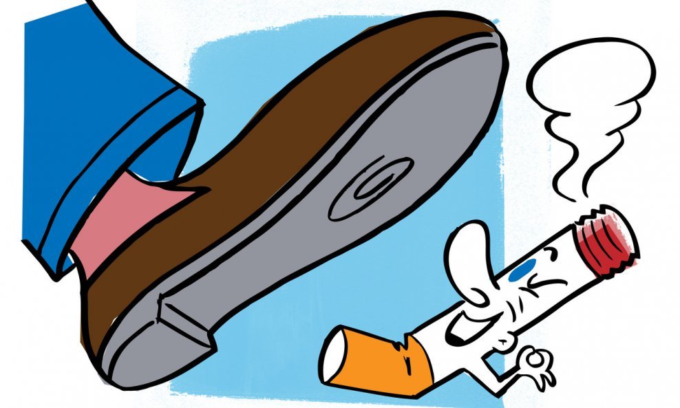 ilustracija cigarete cigareta opušak