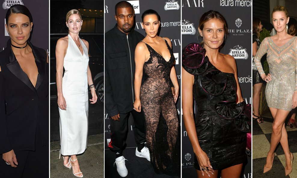 Heidi Klum, Adriana Lima, Doutzen Kroes, Paris Hilton te Kim Kardashina i Kanye West 