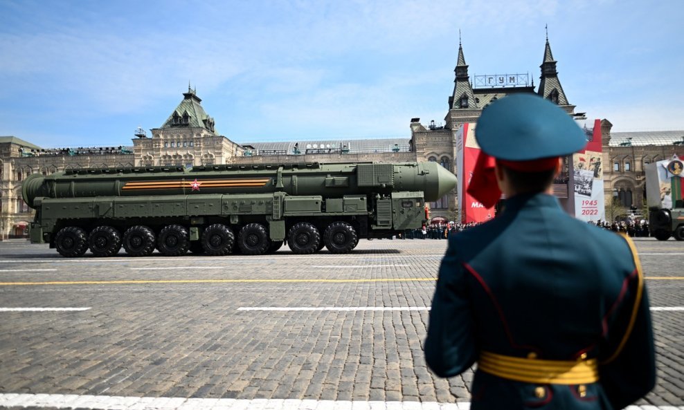 Rusko nuklearno oružje na paradi u Moskvi