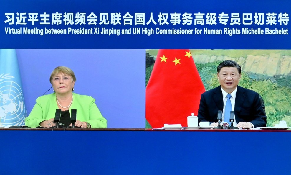 Virtualni sastanak UN-ove visoke povjerenice Michelle Bachelet i kineskog predsjednika Xi Jinpinga