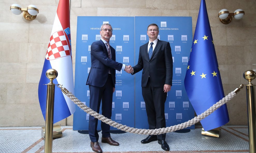 Boris Vujčić i Valdis Dombrovskis