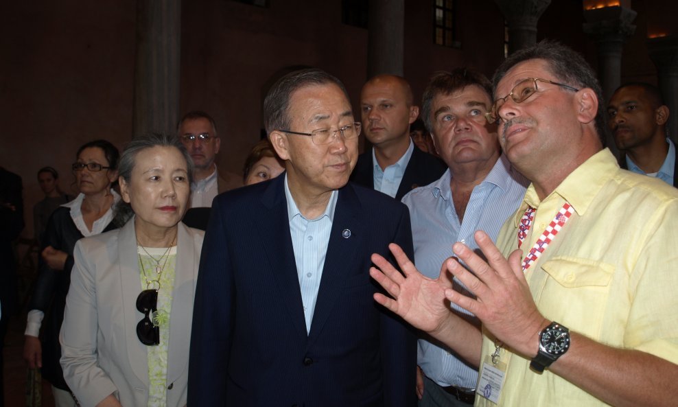 Ban Ki moon u Eufrazijevoj bazilici