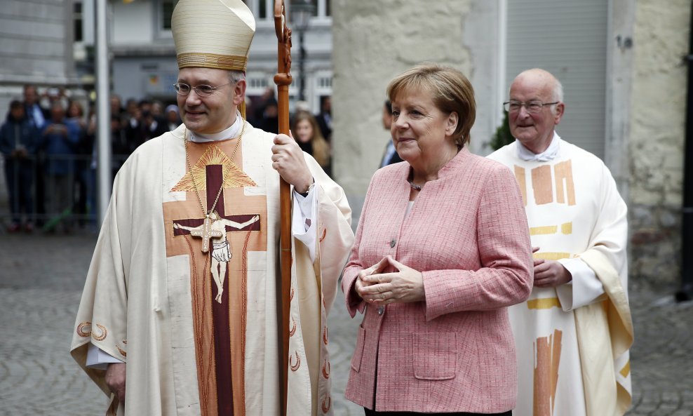 Helmut Dieser i Angela Merkel