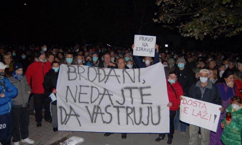 Prosvjed u Slavonskom Brodu