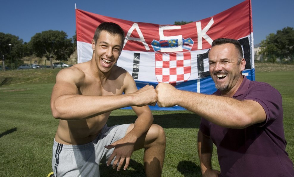 Filip Mihaljević i Ivica Jakeljić (desno)