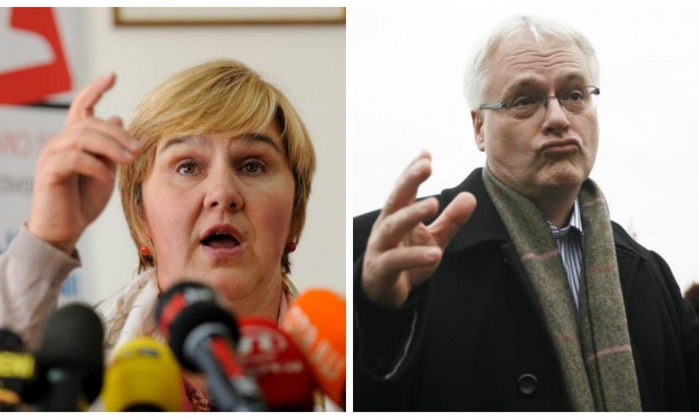 Željka Markić i Ivo Josipović