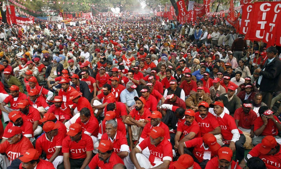 marš indija sindikati