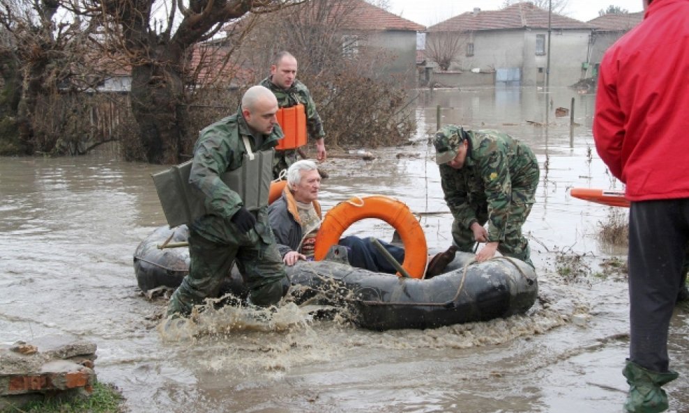 Izlijevanje rijeke u Bugarskoj
