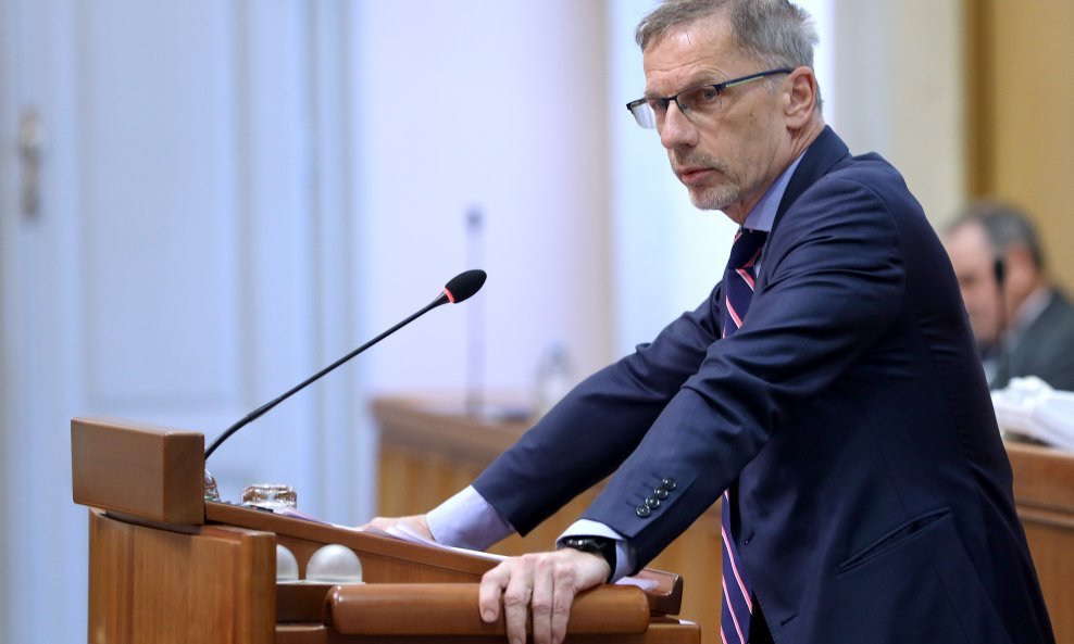 Boris Vujčić, guverner HNB-a u Hrvatskom saboru