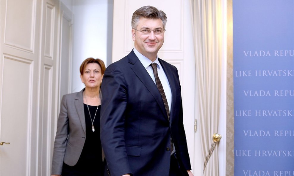 Andrej Plenković i Martina Dalić