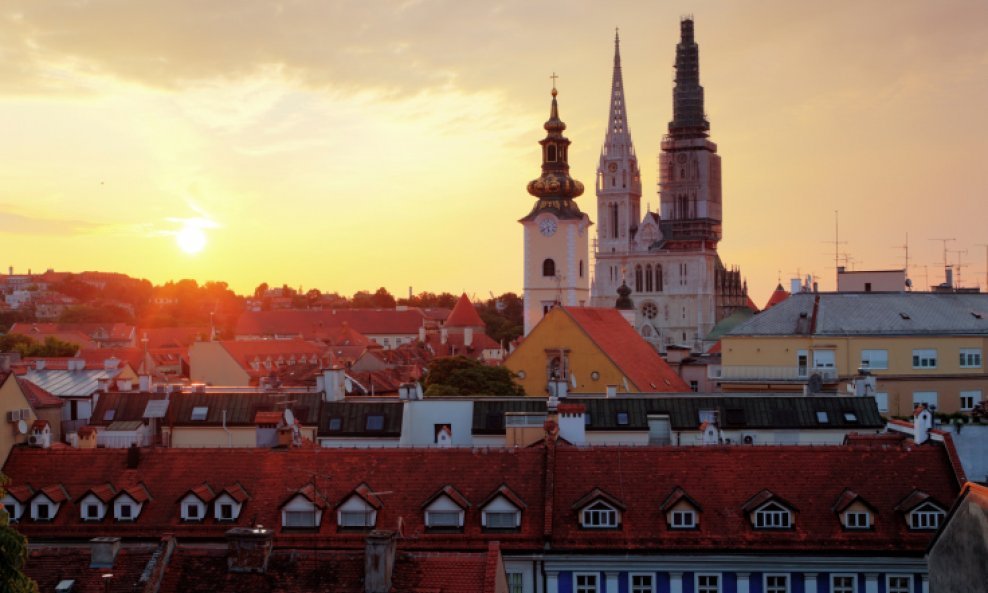 Zagreb zalazak sunca