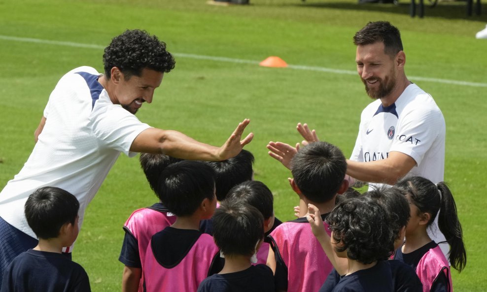 Marquinhos (lijevo) i Messi