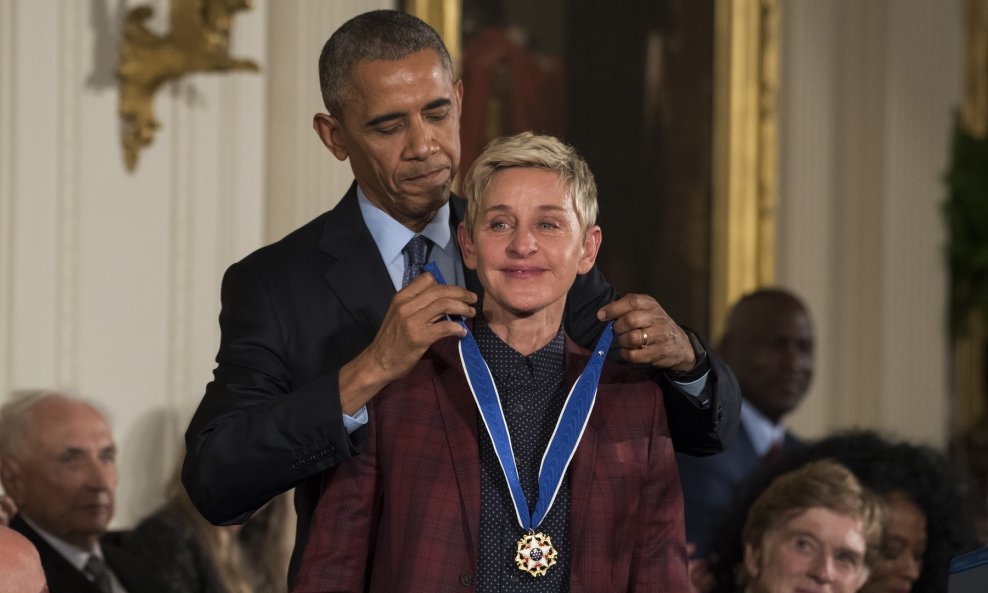 Barack Obama i Ellen DeGeneres