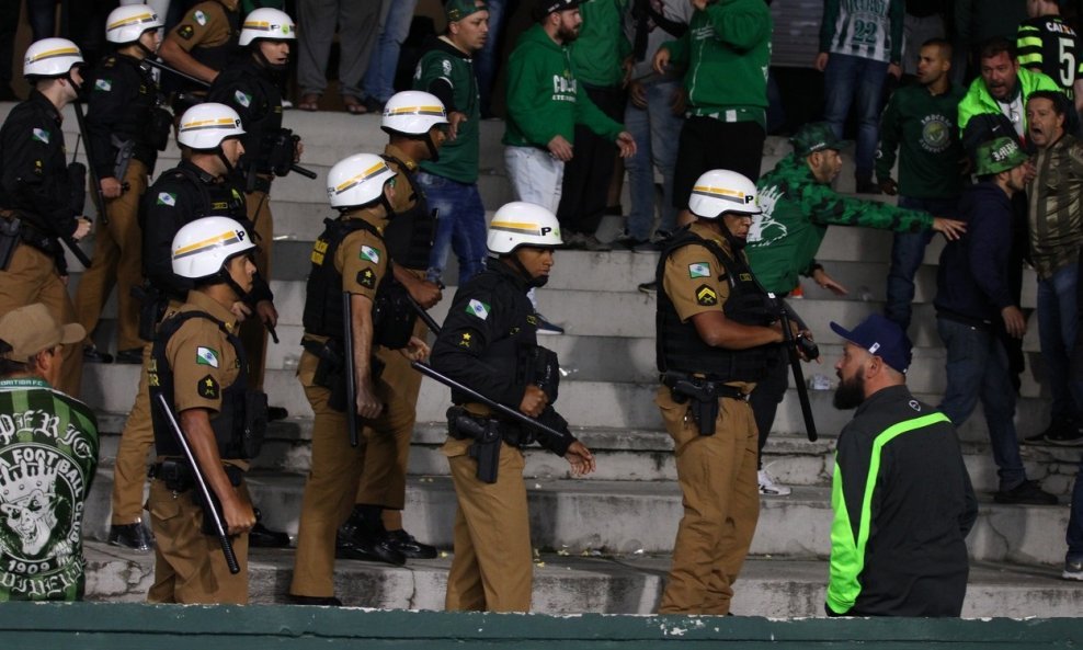Brazilska policija na stadionu