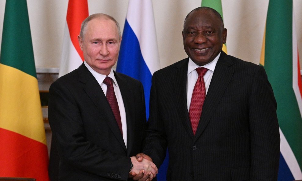 Vladimir Putin i Cyril Ramaphosa