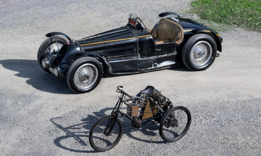 Bugatti Type 59 iz 1934. i Prinetti & Stucchi tricikl iz 1897. će biti dio izložbene 'Pearl' kolekcije