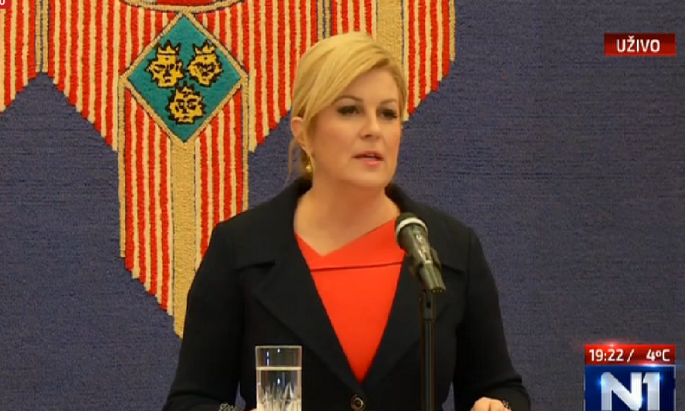 Kolinda Grabar Kitarović nakon prvog kruga konzultacija