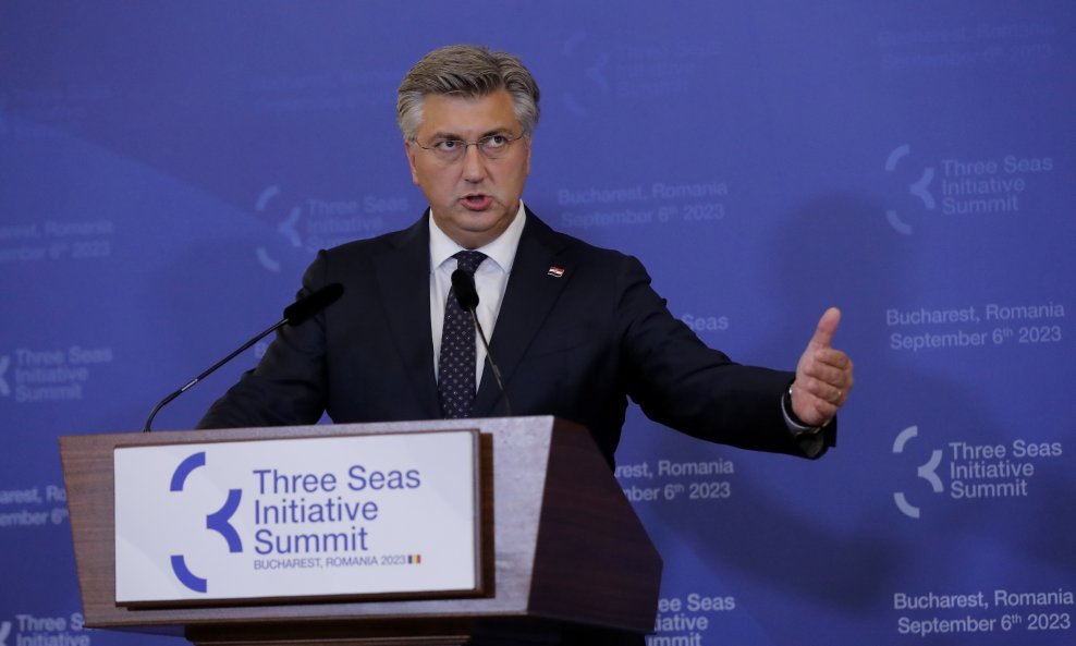 Andrej Plenković u Bukureštu, na samitu Inicijative triju mora