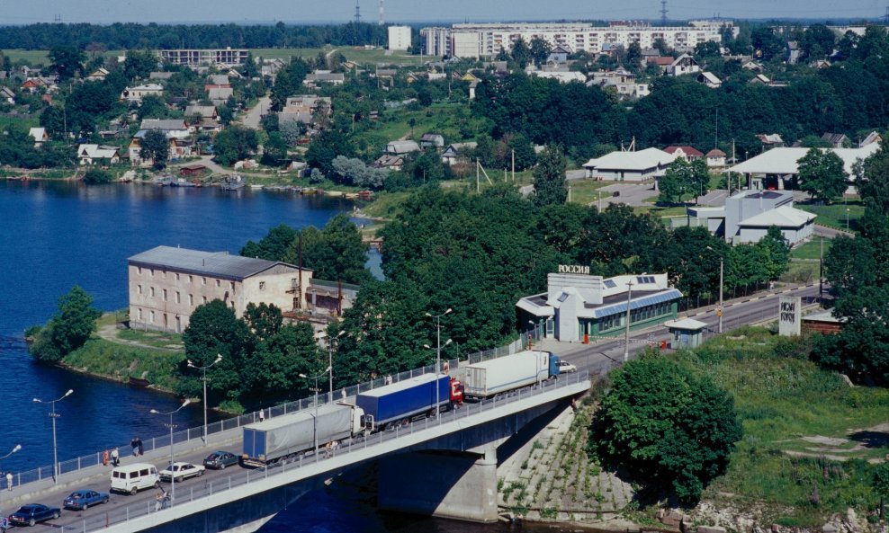 Ivangorod-Narwa, granica Rusije i Estonije