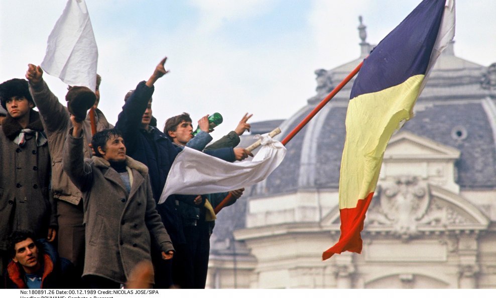 Trg Republike, Bukurešt 1989. Nicolae Ceausescu