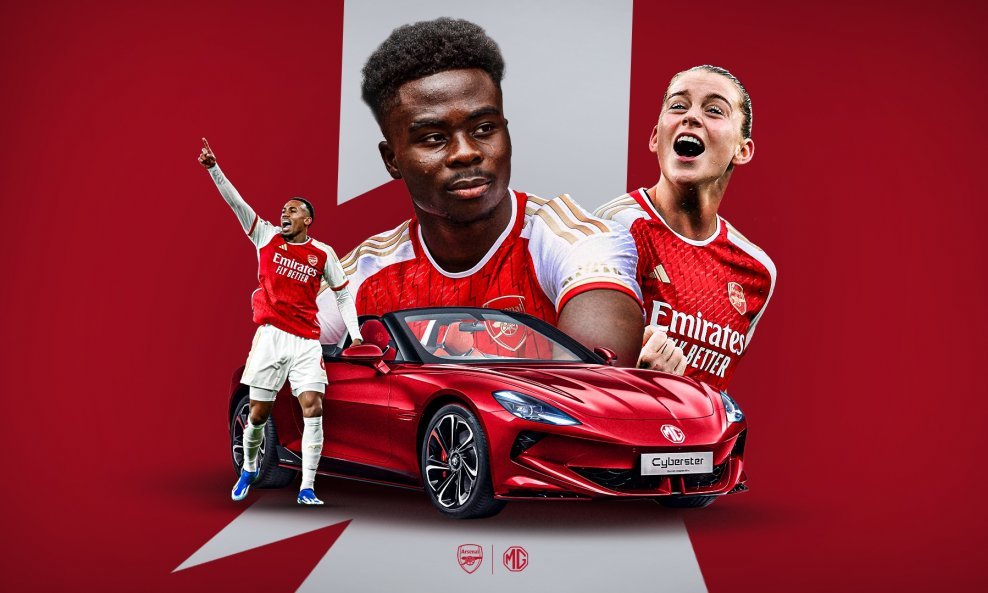 MG Motor UK i londonski nogometni klub Arsenal sklapaju partnerski ugovor