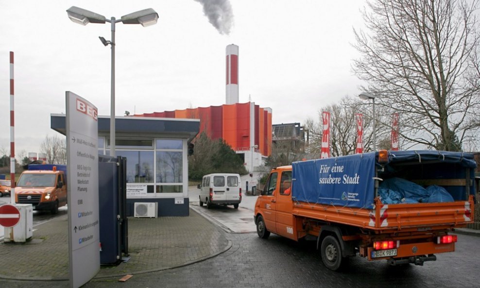 Spalionica otpada u Bremerhaven u Njemačkoj