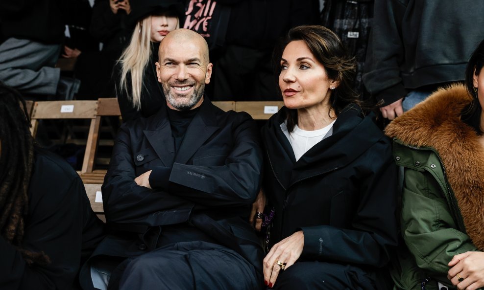 Zinedine Zidane i supruga Veronique Zidane