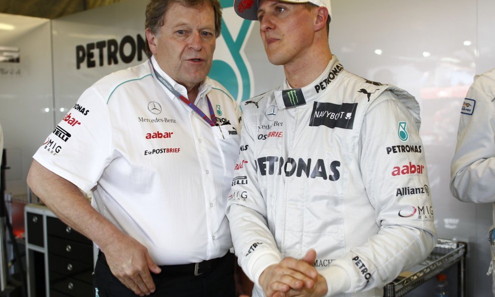 Norbert Haug i Michael Schumacher