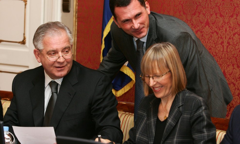 Ivo Sanader i Dragan Primorac s tajnicom premijera