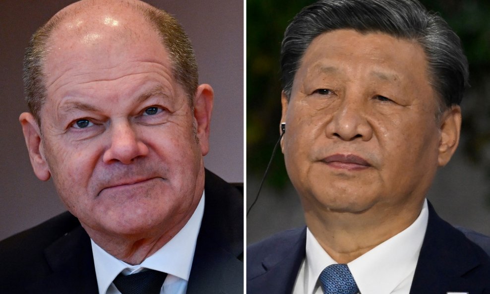 Olaf Scholz i Xi Jinping