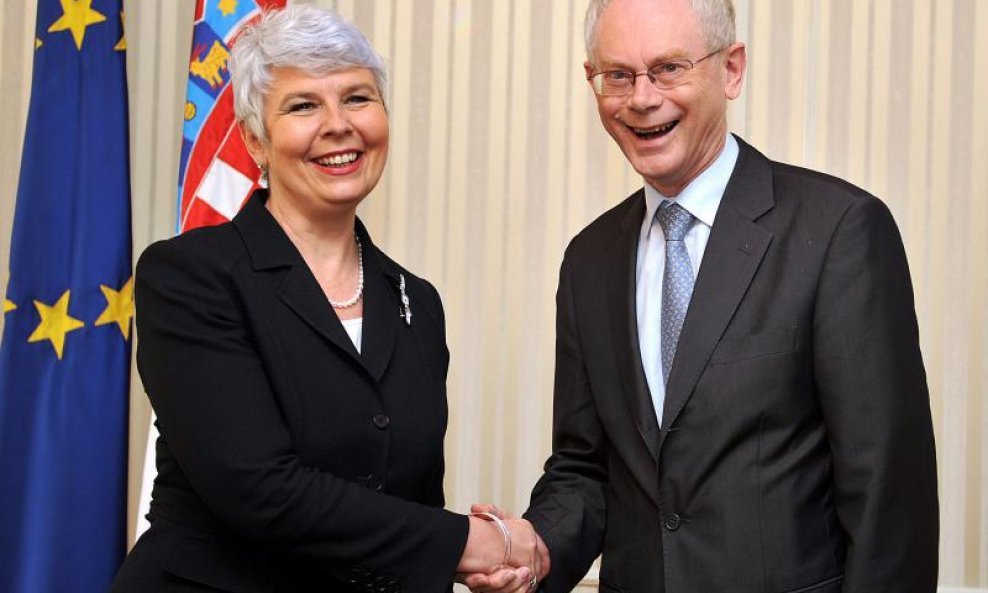 Herman van Rompuy Jadranka Kosor